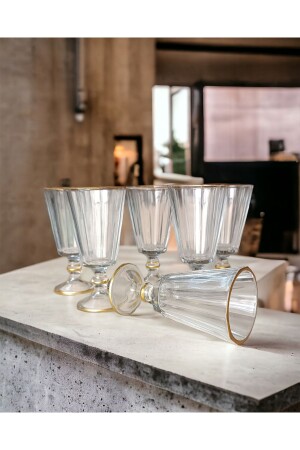 MNZ-سنة جديدة زجاج إيرم زجاج قهوة زجاج الماء مجموعة 6 قطع - Gkzglass Home Dekor