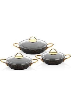 مجموعة من الجرانيت المقطوعة من MNZ 6 قطع سوداء K-531 - Özkent