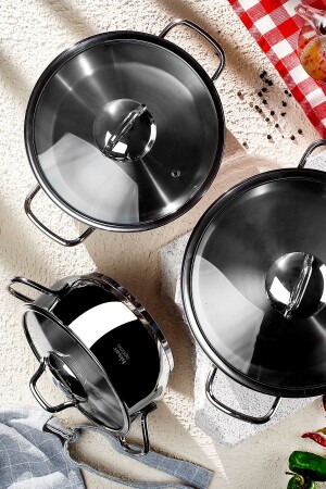 MNZ-أوبتيما بيرجاما 6 قطع طلاء من الفولاذ مجموعة M60020984-34775 - Hisar