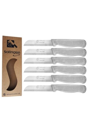 MNZ-المنازل الإمدادات سكاكين الفاكهة المكرمة الفضة 6 قطع MBS001-08 - Solingen
