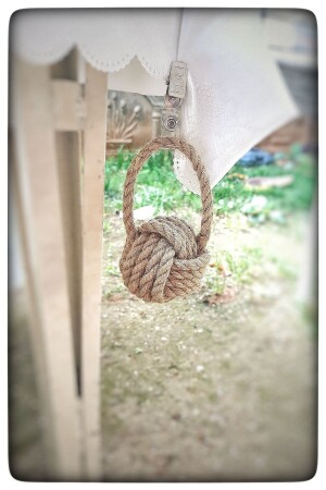 MNZ-مزق طلاء مائدة الوزن حامل طلاء مائدة مصنوع من 6 ملي متر من حبل اليهوت سميك - N Noxxo