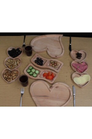 فطور قلب من الخشب من النوع MNZ، عرض، مجموعة العلاج (6 PIECES) 01KYN0032 - TBT