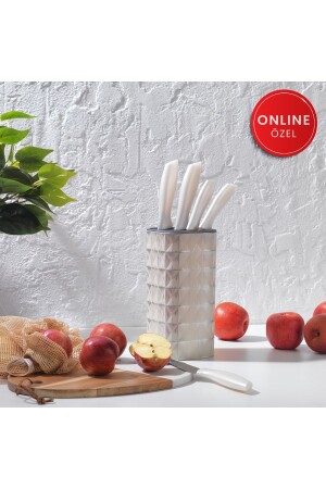 طباخ سريع من طراز MNZ 6 قطع سكين مع مقعد - Schafer