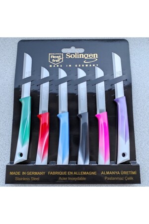 سكين من الخضروات والفواكه الملونة من طراز MNZ 6 مكونات SOLMD6RNK1 - Solingen
