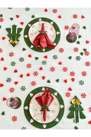 مجموعة من الشاحنات ذات موضوع العام الجديد من قبل MNZ ، مجموعة عشاء العام الجديد من أجل 6 أشخاص خضراء YSS586932 - karaen