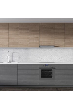 MNZ-المطبخ المكتبية ورقية الطلاء تغطية ورقية الطوب الأبيض نمط 60 × 200 - Stickerart