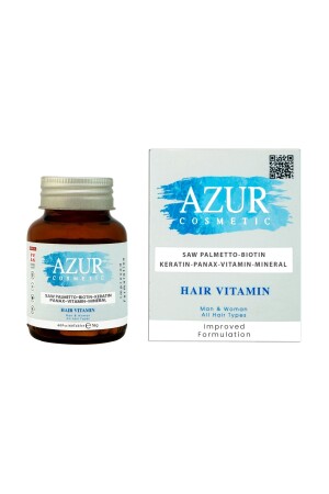 MNZ- الشعر فيتامين 60 حبوب فيتامين - Azur Cosmetic