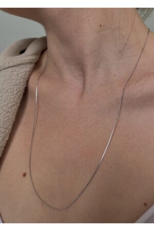 MNZ- الفضة لون كسارة يونيسكس 60 سم سلسلة dop10788825igo - KİLİGİSTANBUL