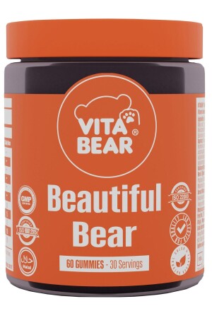 MNZ-جلد الدب الجميل فيتامين 60 قطعة - Vita Bear