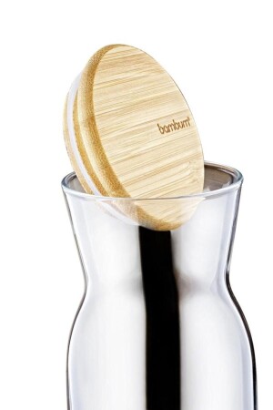 MNZ-تكتيكي - كراف زجاجي مع غطاء بامبو صغير 600 مل B4557-2 - Bambum