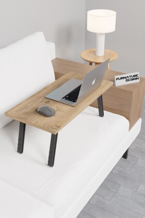 مكتب المكتب المتحكم في الكمبيوتر المحمول المنقلبة من MNZ دراسة طاولة الفطور 60x30 سم - أطلسي باين PRA-3426025-2418 - CMKStore