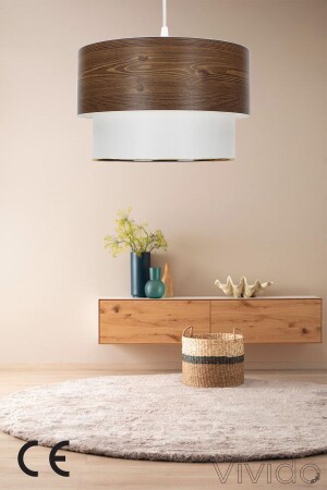 مصباح معلق من كيك MNZ شمعية الخشب مصممة لوكسيف-611 - Vivido Abajur
