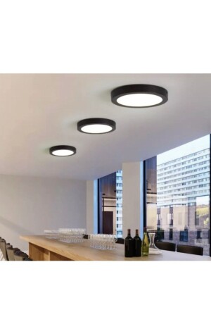 MNZ-تزيينية لوحة سقف حديثة طلاء أدت شمعة سوداء القضية 6500K ضوء أبيض 15wsiyah2 - luxshome