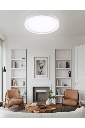 غلاف السقف المُقود لـ MNZ غرف الاستحمام بالكوني المرحاض (المرحاض) مصباح الإضاءة المُضيء السقف المُسحوق 6500k - Viesteknoloji