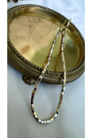 مكعب فضي من الذهب من MNZ التفاصيل مضادة للخدشة حلقة عنق الأنبوب 6-DRK- - Jerie