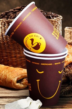 (MNZ) - (تبتسمة) - (مؤثرة على 7 أوز كوبات ورقية من 1000 - Bienka