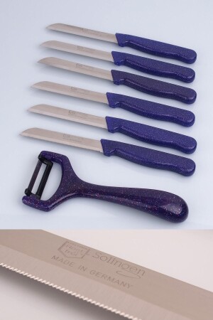 سكين MNZ-فروت & بيلر مجموعة 7 قطع زرقاء 7S - Solingen