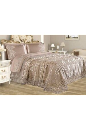 فرنسية من طراز MNZ - 7 قطع سلطان تشينيل مجموعة عروس * كابشينو - Bursa Çeyiz