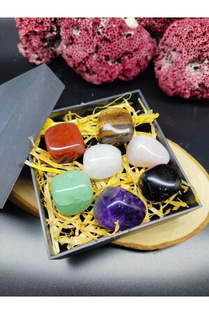 حجر الكركا من حجم كبير من MNZ في صندوق خاص (مصنّح) (7 مكونات) - Doğal Taş Delisi