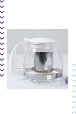 كوب شاي من زجاج من النتائج (MNZ) مع عصب فولاذ ملون 700 مل أسود، كوب شاي من زجاج مقاوم للحرارة A4832 - bimbambom