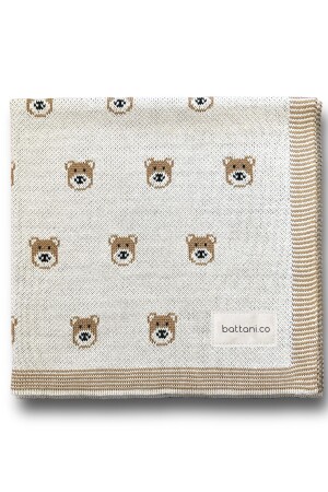 ملابس النحيل من نوع MNZ غطاء الطفل الخياطة مع دب تادي 70x70 سم BTT23001 - Battani.Co