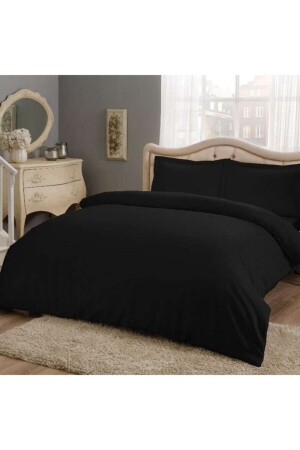 MNZ- أساسي الأسود مزدوج القطن ساترين غطاء غطاء مجموعة 712823935191 - Taç