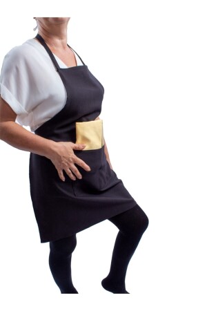 فرشة مطبخ MNZ مع جيوب من ألياف البط سوداء من الألياف. مقاومة للمياه والثآثين 72 سم × 62 سم فرشة001 سوداء - Halat Dekor