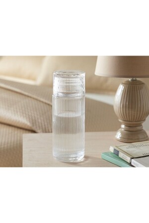 جرة سرير زجاجية من طراز MNZ 730 مل شفاف - English Home