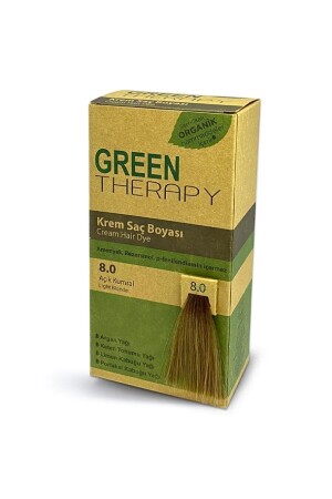 ملون الشعر من كريم MNZ 8. 0 Light Auburn 231372ha - Green Therapy