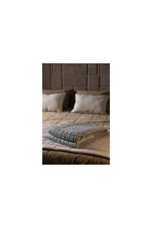 غطاء من وزنه MNZ غطاء واحد 8 كجم رمادية 155x215 100% القطن يمكن استخدامها في 4 مواسم - Vayomy