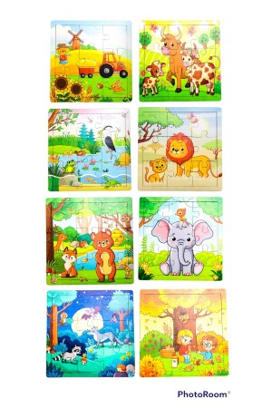 اللغز من الخشب من النظام (MNZ) 8 اللغز المختلفة 9 قطع - Kiri