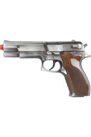 بندقية شرطة من المعدن من MNZ - بندقية مفجر 8 حزمة - الفضة القديمة - Gonher