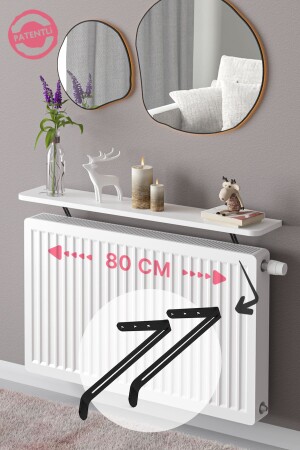 الرف الطائر غير المجمع من MNZ على رف المبردة المزج المبردة المبردة المبردة الرف الكتب 80 × 18 سم - Lefty