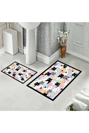 مجموعة الحمام من طراز MNZ قطة مجموعة الحمام من طراز قطة 80x50 سم و 40x60 سم - eco concept