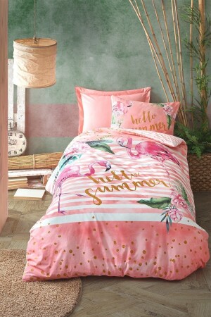 غرفة المراهقين من نوع MNZ غطاء غطاء واحد طلاء طلاء مرحبًا الصيف الوردي 8680108049365 - Cotton Box