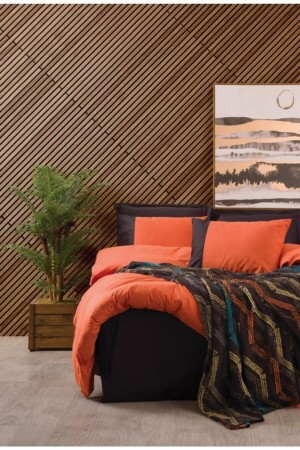 MNZ-مزدوج غطاء غطاء غطاء الموضة المرتبة الطوب الأسود 8680108055281 - Cotton Box