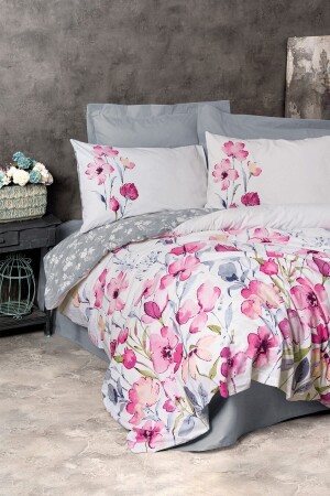 MNZ-وحيدة غطاء غطاء مجموعة كارلا جراي 8680108068366 - Cotton Box