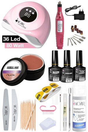 مجموعة أظافر من نوع MNZ في المنزل (بناء جيل - تطبيق المقدس) 8683089010119 - MOZIUR