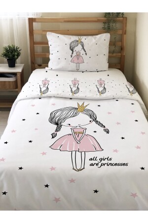 MNZ-مزدوج الجانبين فتاة الأميرة الوردية نمط بلا أوراق - طباعة واحدة غطاء غطاء المطبوعة مجموعة 88124 - Evmila