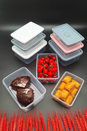 MNZ-تزويدات حاوية تخزين 9 قطعة دودي مجموعة فاخرة صناديق معقلية الميكروويف و مكفوفة بعمق 18 طلاء 1154Ş - MONTESEV