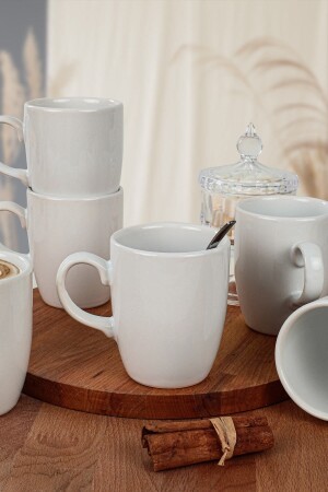 كأس السحابة البيضاء من MNZ 9 سم 6 قطع ST101206F004A0000000ACD100 - Keramika