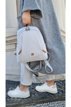 زنزانة MNZ-مبيض 9 مقعد متوسط الحجم حقيبة ظهر Jp4040tm بيض - Just Polo