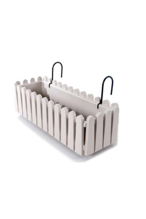 MNZ-- علق بالكون زهرة بركة خارج البيضاء 9 لتر مع جهاز معلق - Serinova