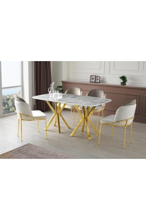 طاولة الطعام المرنقة المملكية من MNZ 90*160 سم - Erezogulları Mobilya