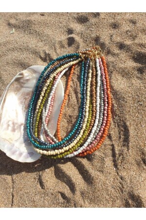 كرة المرأة من MNZ اللون المختلط كرة عنق 90s 9 قطع - İsabella Accessories