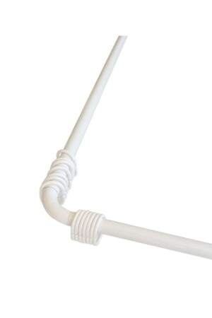 أنبوب حمام من الزوايا من MNZ، معلقة الستائر في الحمام 90x90x90cm بيضاء - Prado