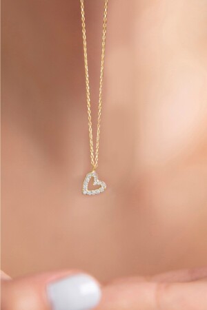 MNZ-النساء قلب نموذج 925 سدرلينغ الفضة العنق ELKSLVR7247 - Elika Silver