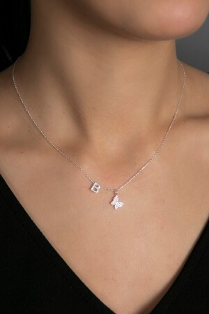 MNZ-النساء خطاب فراشة نموذج 925 سبرينغ فضة العنق ELKSLVR7451 - Elika Silver