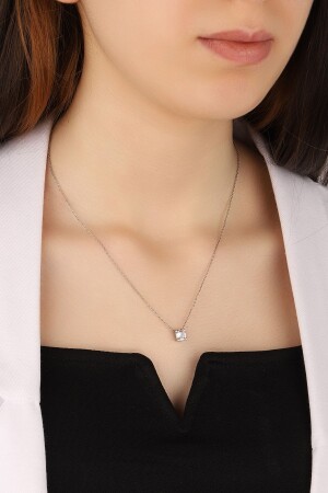 MNZ-مجموعة واحدة من الحجر الفضية عنق 925 سبرلينغ الفضة KLLB000002 - Lia Berto