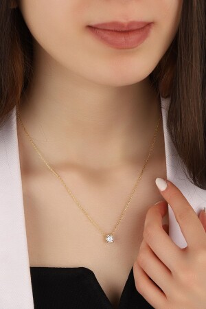 فولاذة من ذهب من قبل النساء من قبل MNZ 925 حزمة عنق فضية من الفضة KLLB000002 - Lia Berto